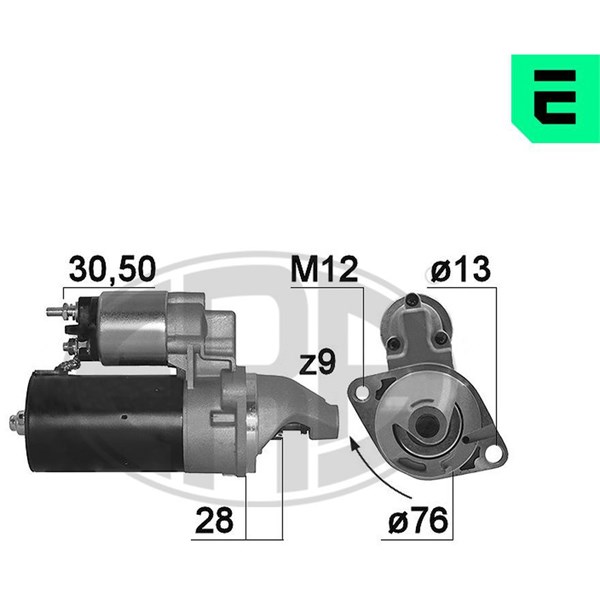 Startmotor 12V
