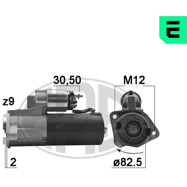 Startmotor 12V