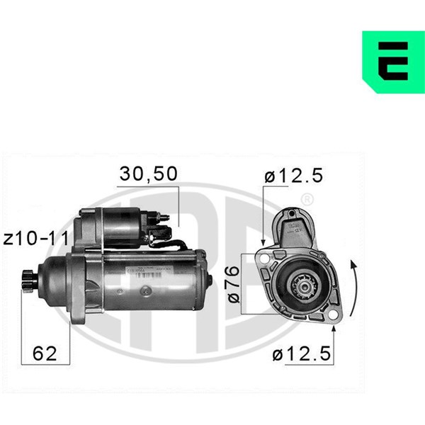 Startmotor 12V