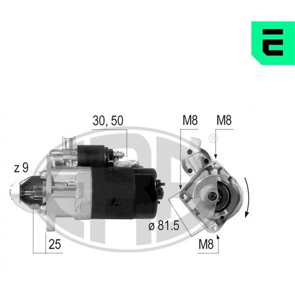 Startmotor 12V