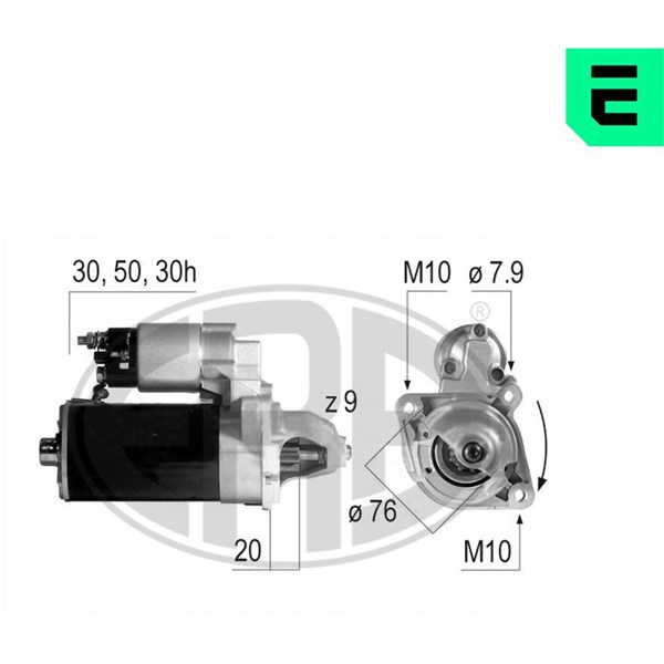 Startmotor 12V