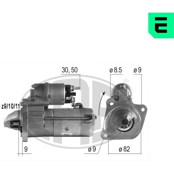 Startmotor 12V