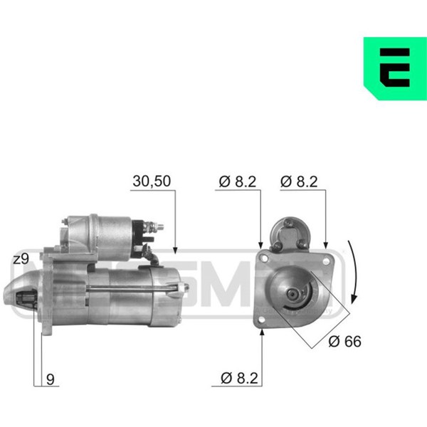 Startmotor 12V