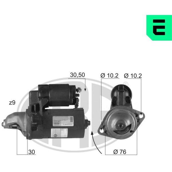 Startmotor 12V