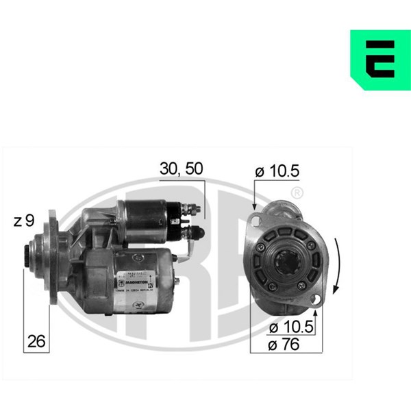 Startmotor 12V