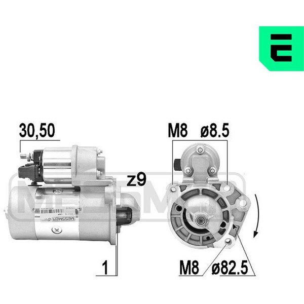 Startmotor 12V