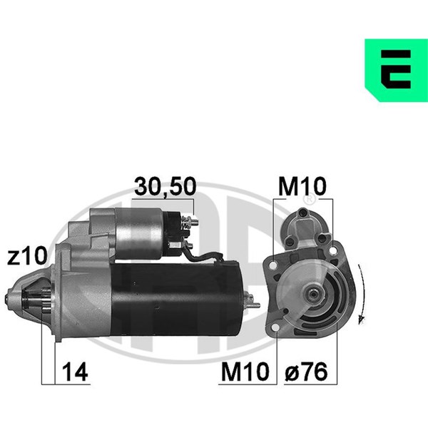 Startmotor 12V