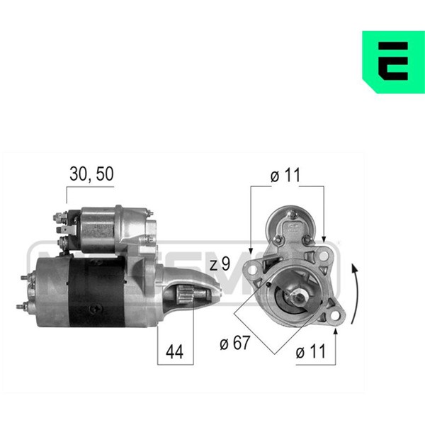 Startmotor 12V