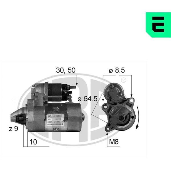Startmotor 12V