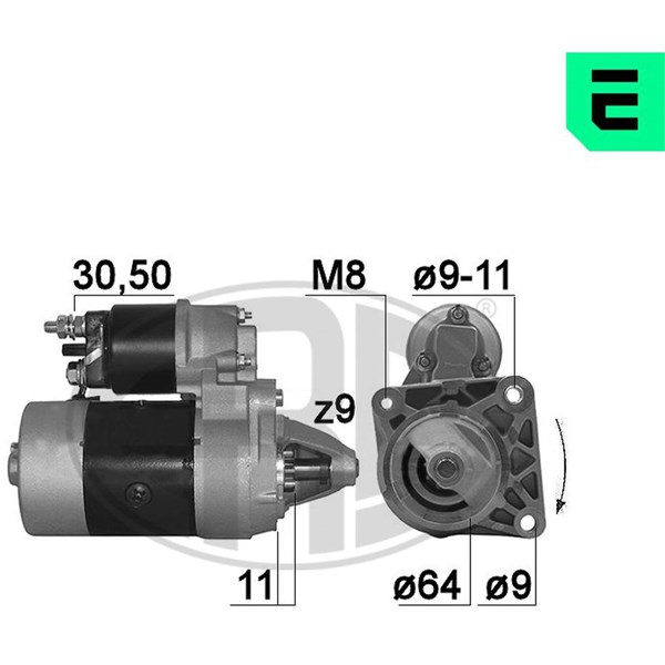 Startmotor 12V