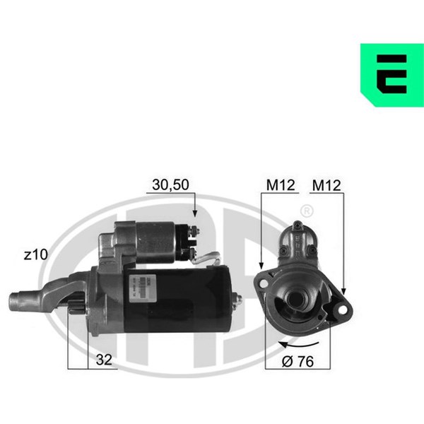 Startmotor 12V