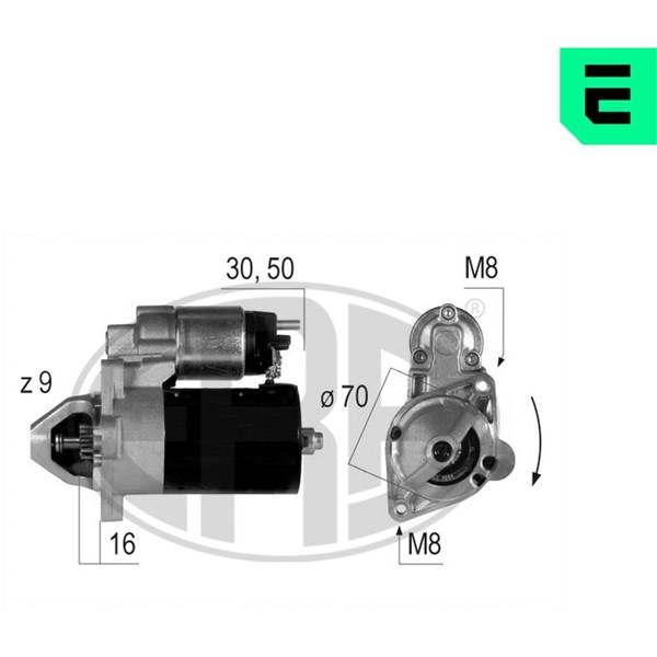 Startmotor 12V