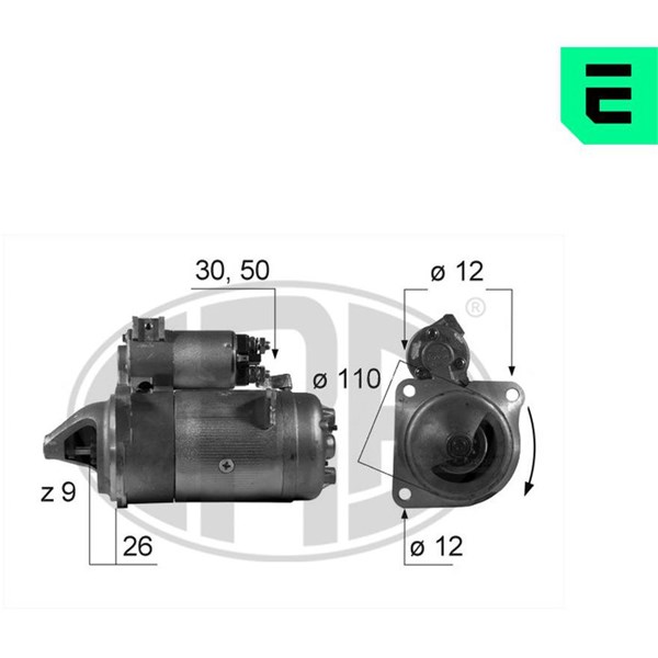 Startmotor 12V