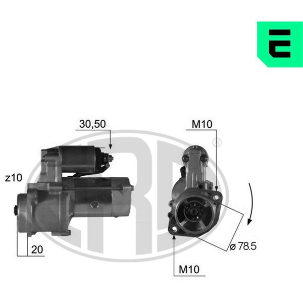 Startmotor 12V