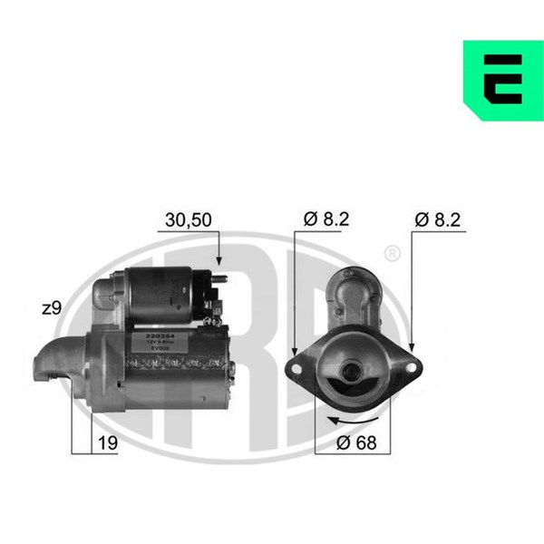 Startmotor 12V
