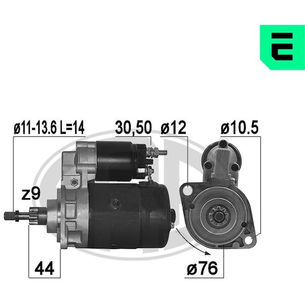 Startmotor 12V