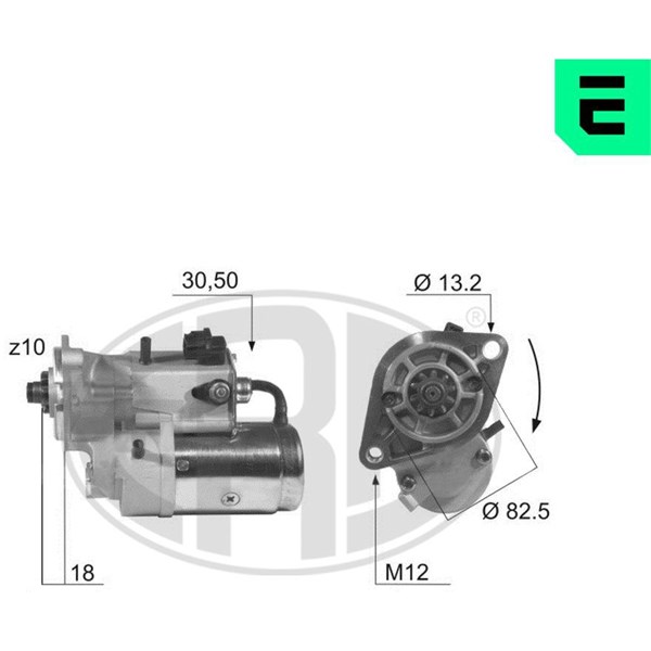 Startmotor 12V