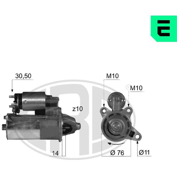 Startmotor 12V