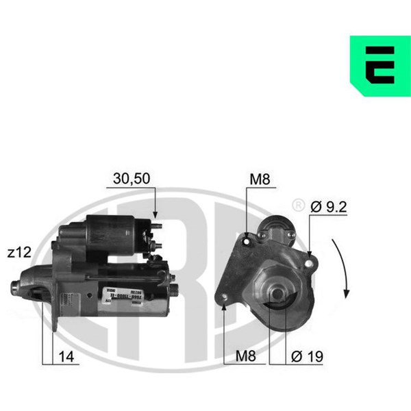 Startmotor 12V