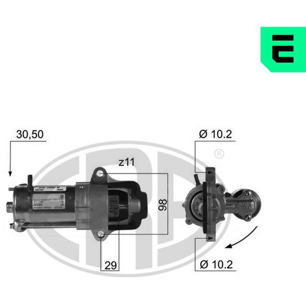 Startmotor 12V