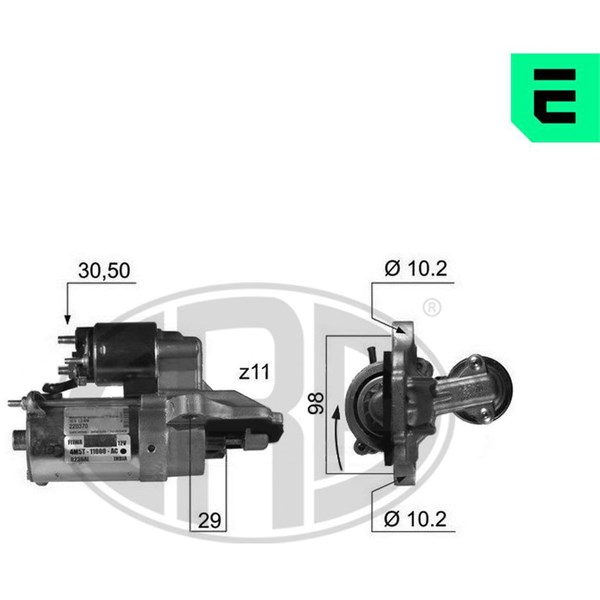 Startmotor 12V
