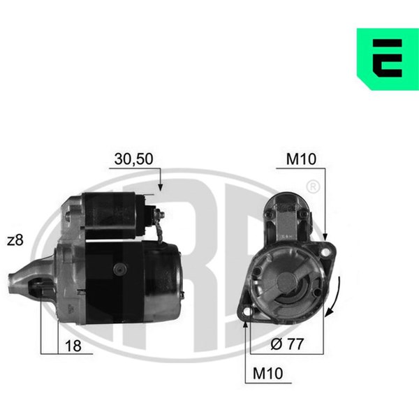 Startmotor 12V