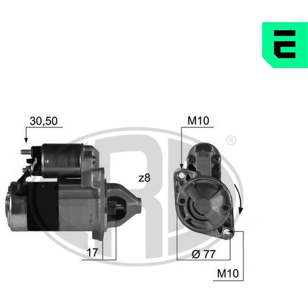 Startmotor 12V