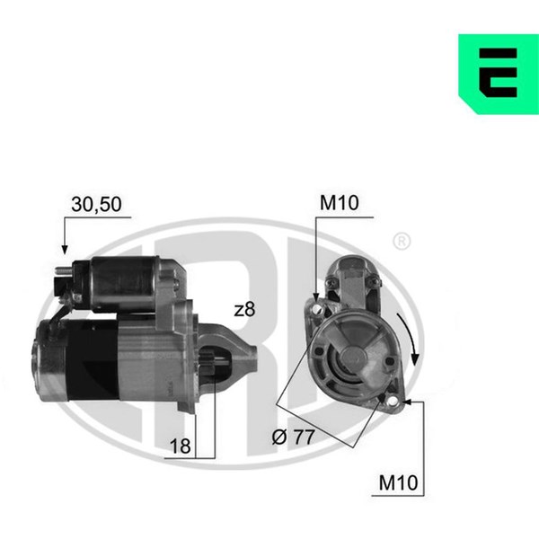 Startmotor 12V