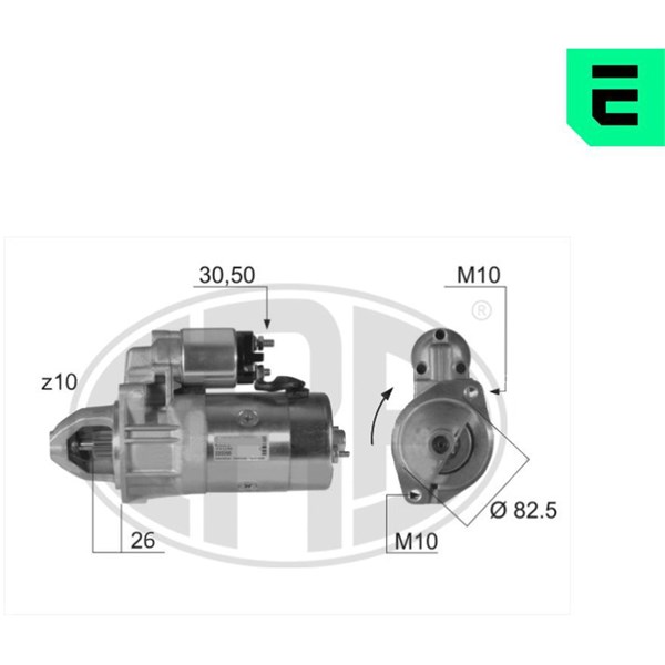 Startmotor 12V