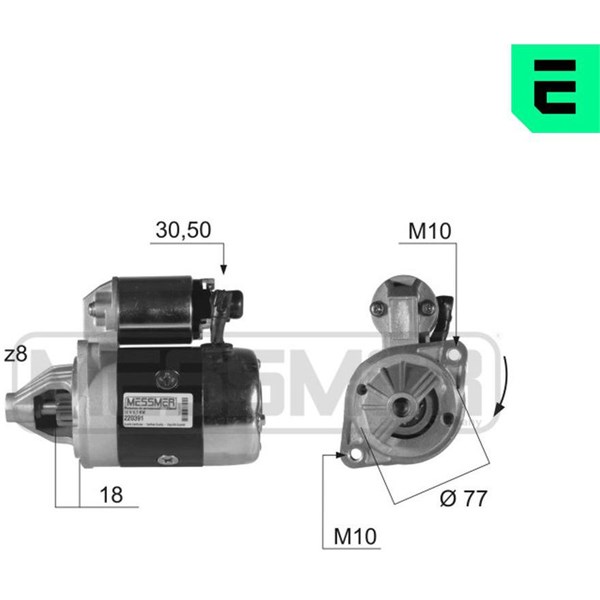 Startmotor 12V
