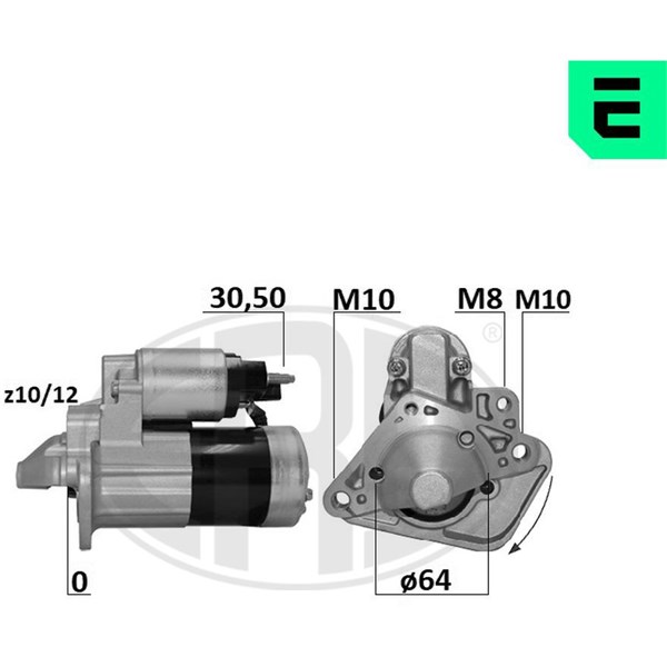 Startmotor 12V
