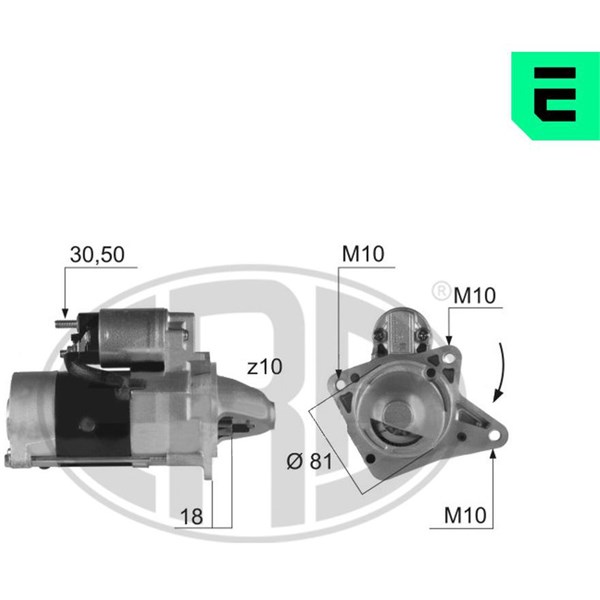 Startmotor 12V
