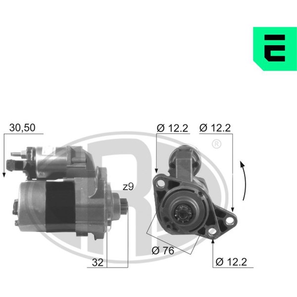 Startmotor 12V