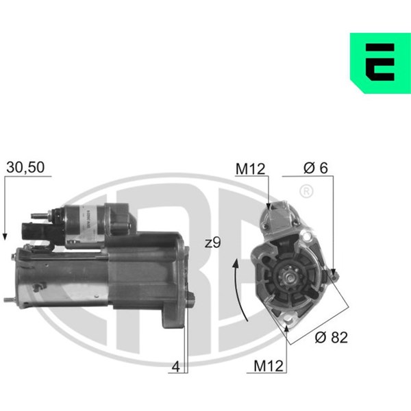 Startmotor 12V
