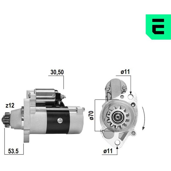 Startmotor 12V