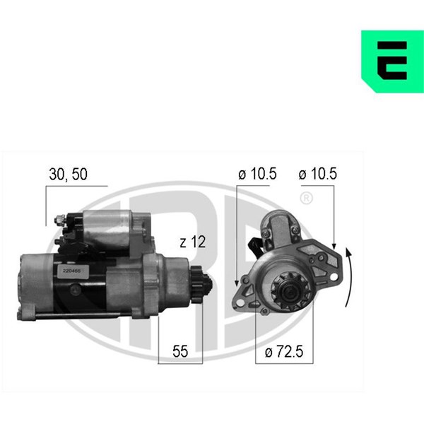 Startmotor 12V
