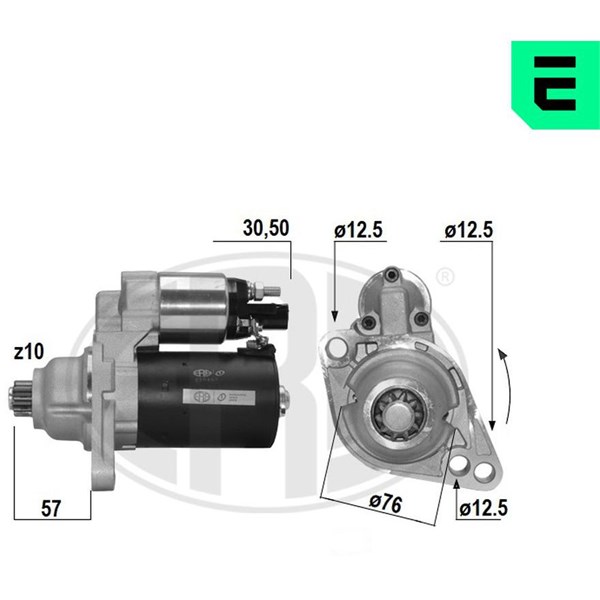 Startmotor 12V