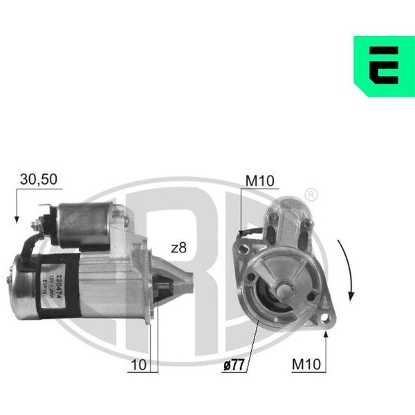 Startmotor 12V