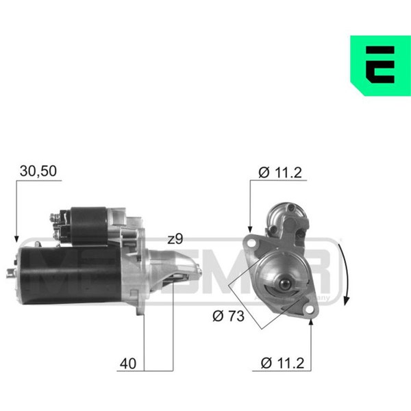 Startmotor 12V