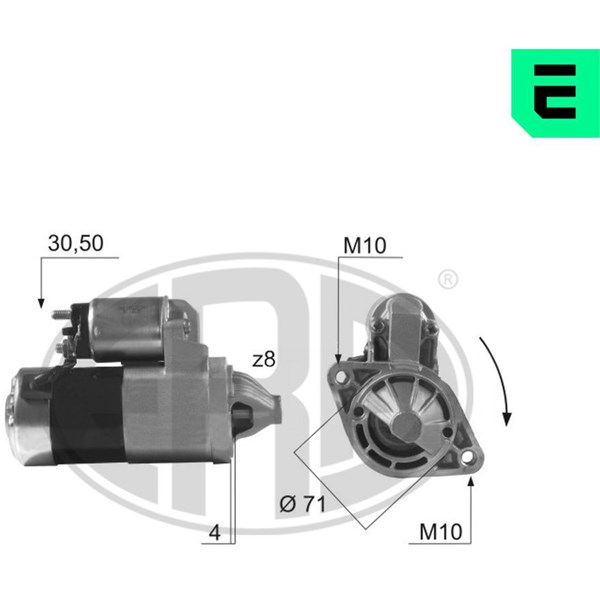 Startmotor 12V
