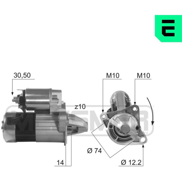 Startmotor 12V