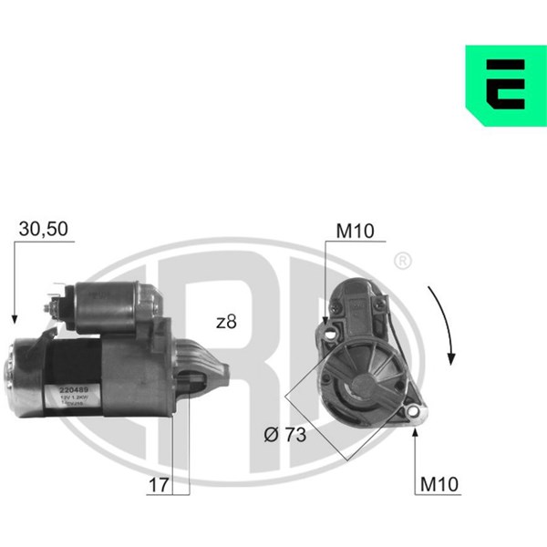 Startmotor 12V