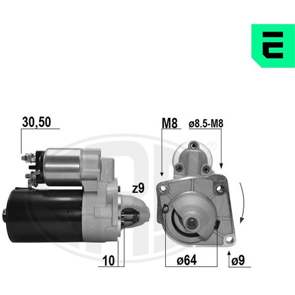 Startmotor 12V