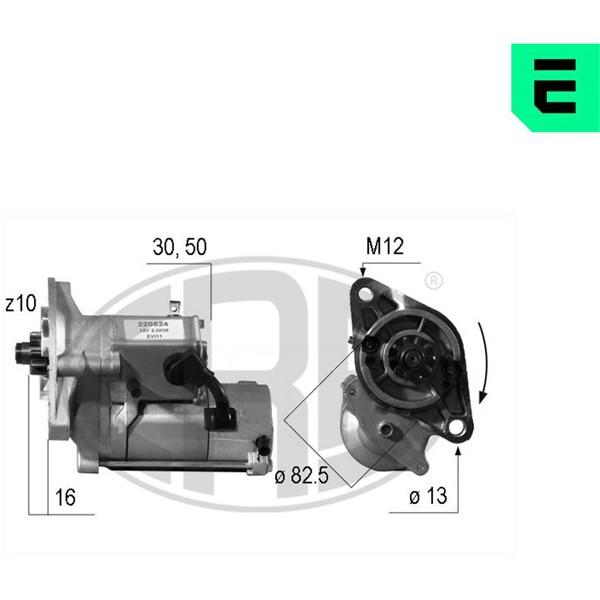 Startmotor 12V