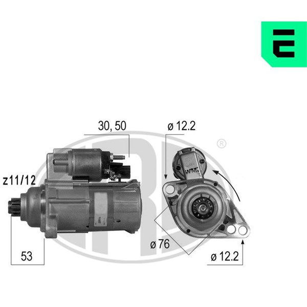 Startmotor 12V
