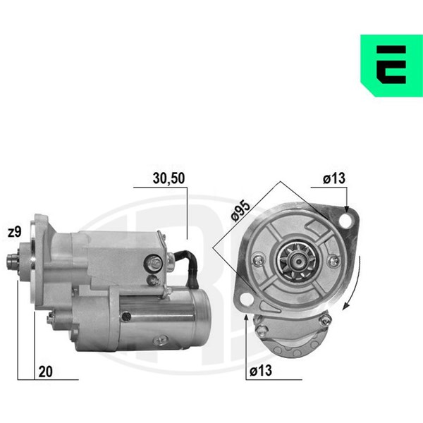 Startmotor 12V
