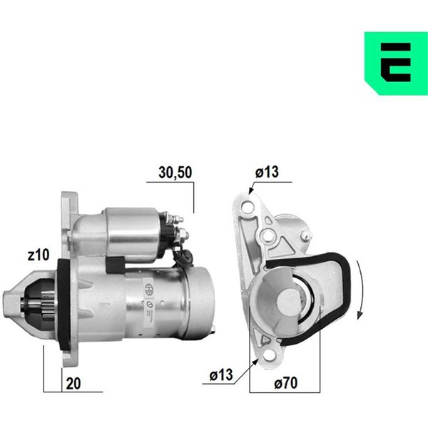 Startmotor 12V