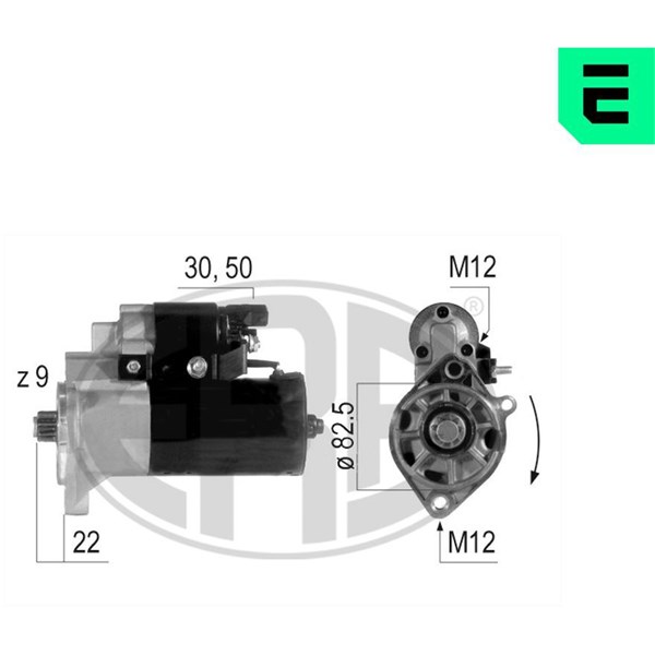 Startmotor 12V
