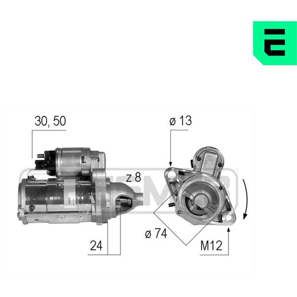 Startmotor 12V
