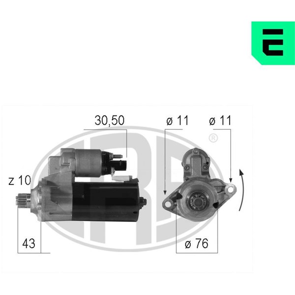Startmotor 12V